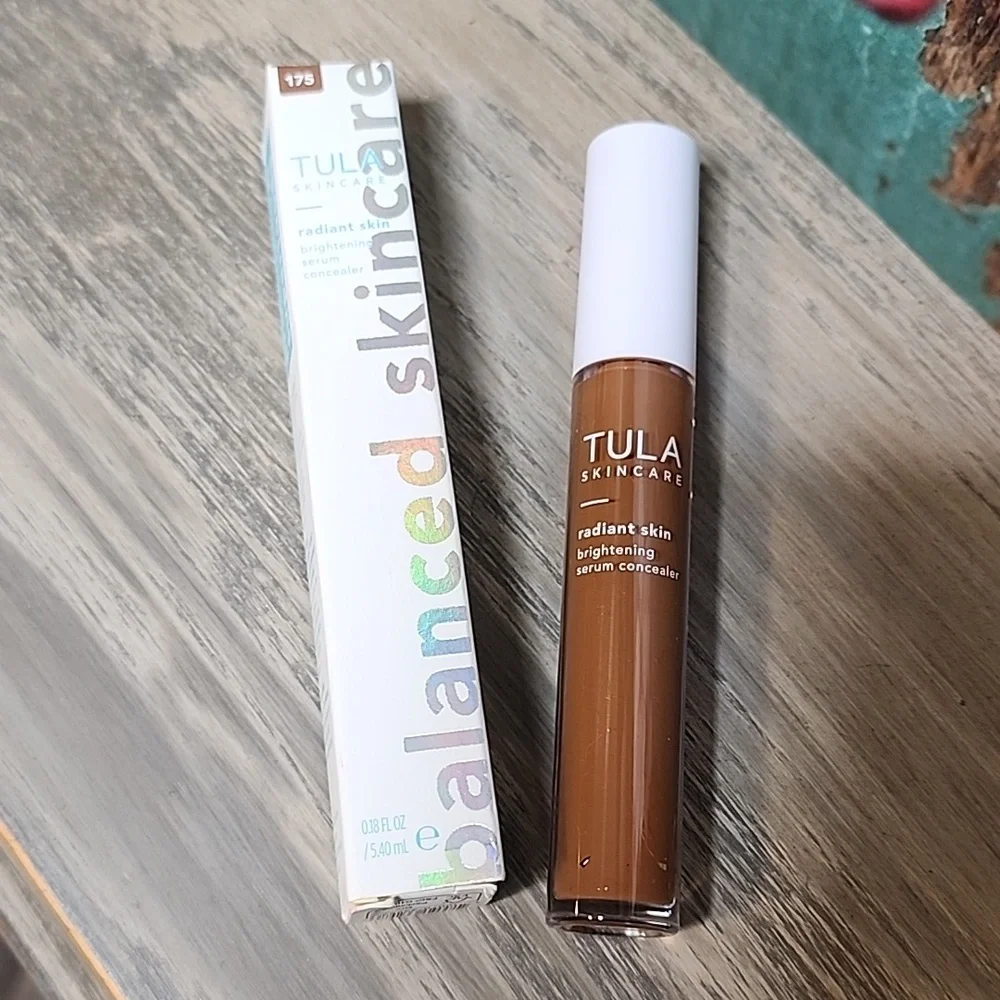 Tula Radiant Skin Brightening Serum Concealer 175 Tan Deep Warm NIB!